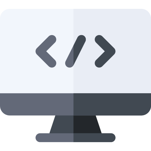 codificación Basic Rounded Flat icono