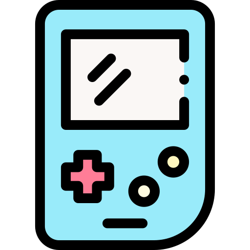 Game boy Detailed Rounded Lineal color icon