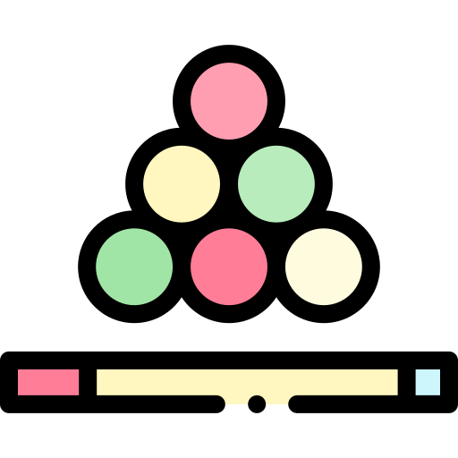 Billiards Detailed Rounded Lineal color icon