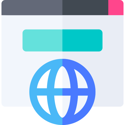 web Basic Rounded Flat icono