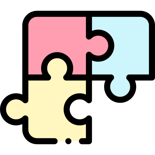 퍼즐 Detailed Rounded Lineal color icon