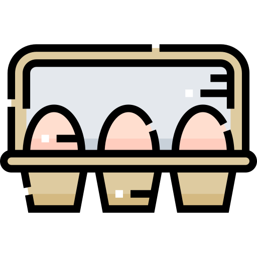 huevo Detailed Straight Lineal color icono