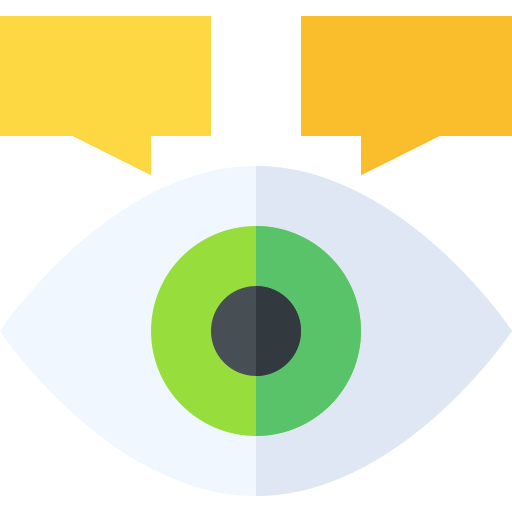vision Basic Straight Flat icon
