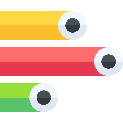 gráfico de barras Basic Straight Flat icono