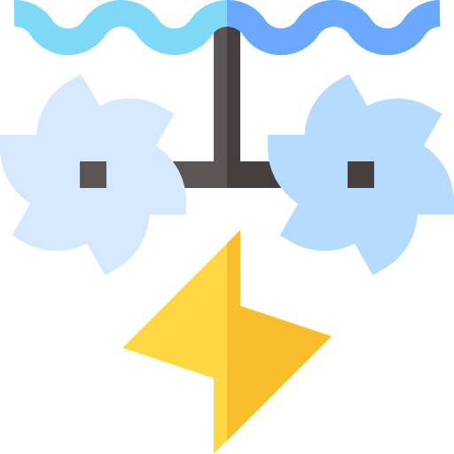 물 에너지 Basic Straight Flat icon
