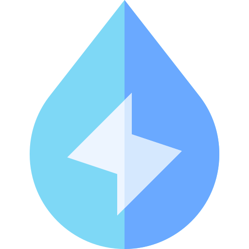 energia wody Basic Straight Flat ikona