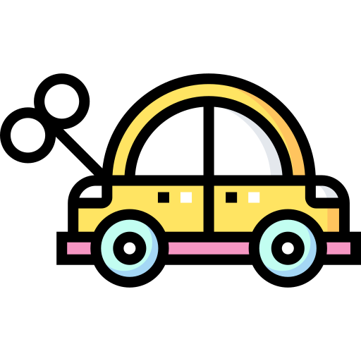 おもちゃの車 Detailed Straight Lineal color icon