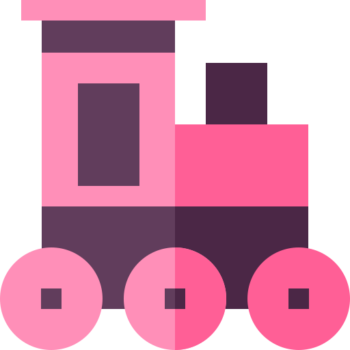 trein speelgoed Basic Straight Flat icoon