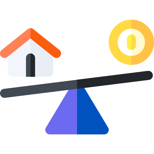 hipoteca Basic Rounded Flat icono