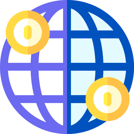 Worldwide Basic Rounded Flat icon