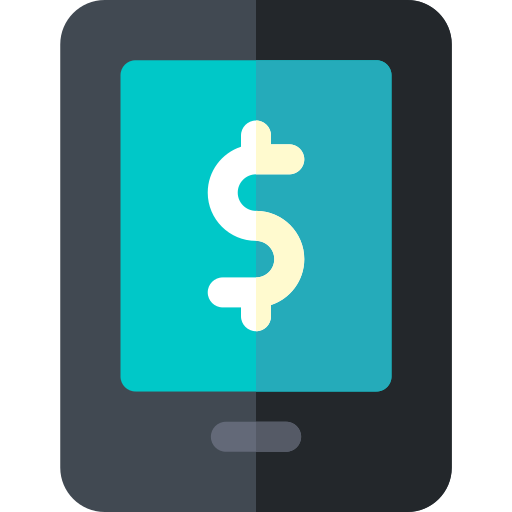 mobiles geld Basic Rounded Flat icon