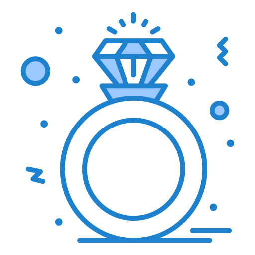 Diamond ring Generic Blue icon