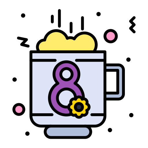 kaffee Flatart Icons Lineal Color icon