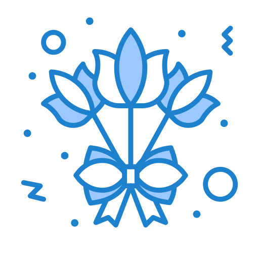 bouquet di fiori Generic Blue icona