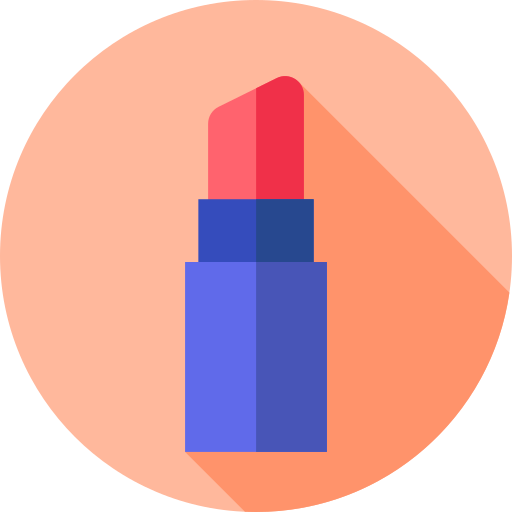 Lipstick Flat Circular Flat icon