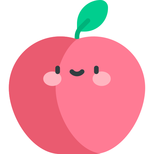 사과 Kawaii Flat icon