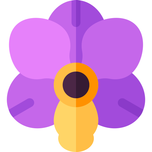 orchidee Basic Rounded Flat icon