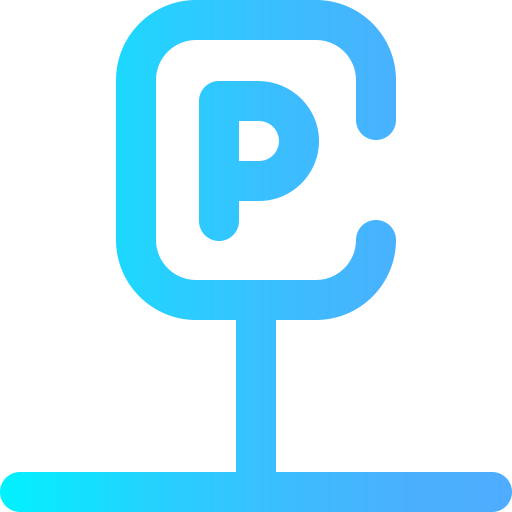 parkeer teken Super Basic Omission Gradient icoon