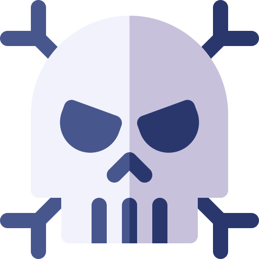 cráneo Basic Rounded Flat icono