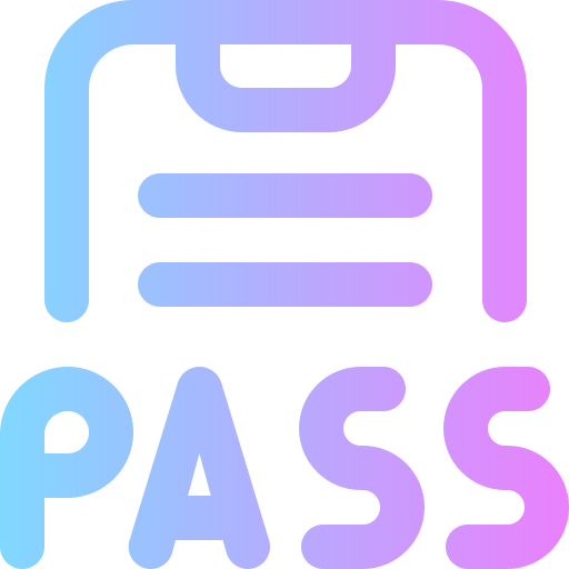 Pass test Super Basic Rounded Gradient icon
