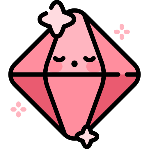 結晶 Kawaii Lineal color icon