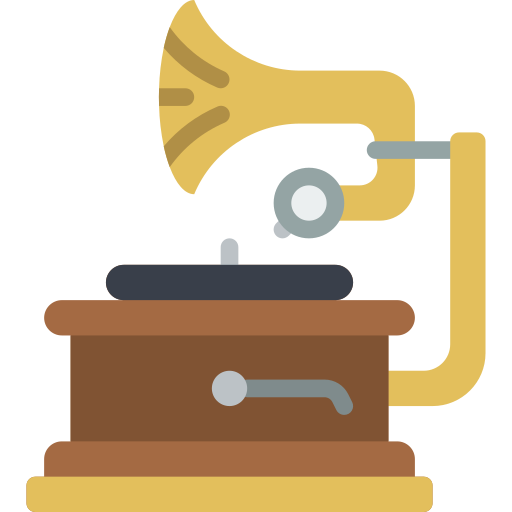 Gramophone Basic Miscellany Flat icon