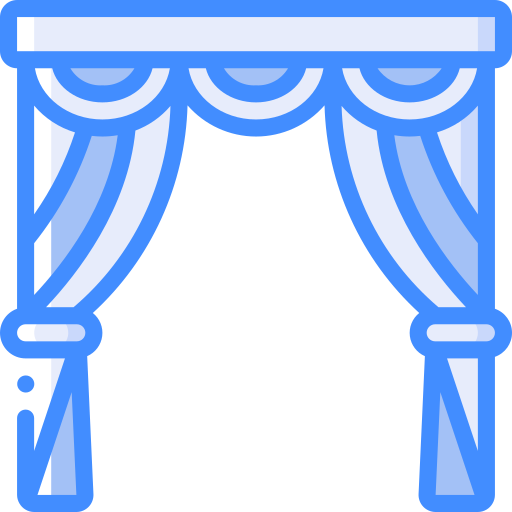 Curtains Basic Miscellany Blue icon