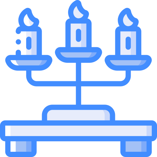 candelabros Basic Miscellany Blue Ícone
