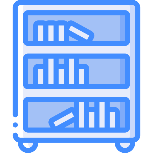 Bookshelf Basic Miscellany Blue icon