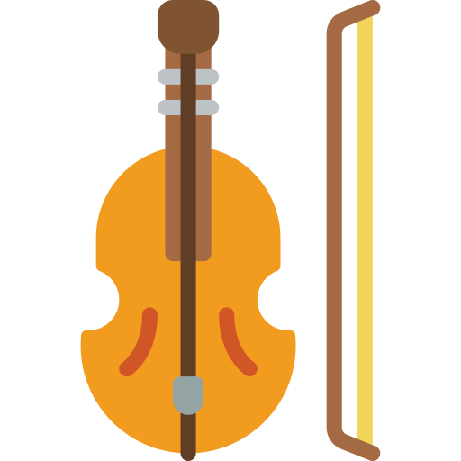 Violin Basic Miscellany Flat icon
