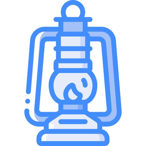 Lamp Basic Miscellany Blue icon