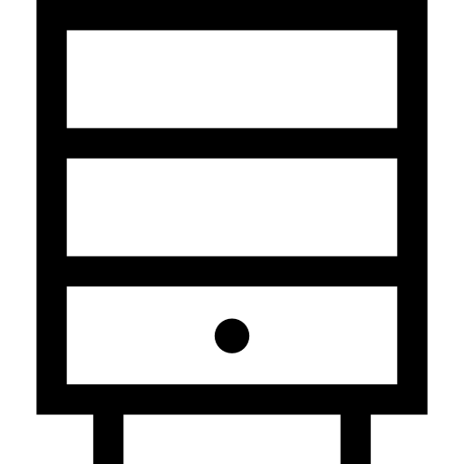 Bookshelf Basic Straight Lineal icon