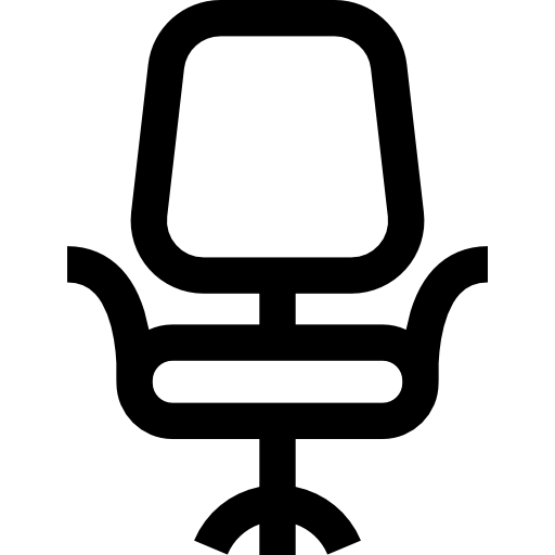 事務用椅子 Basic Straight Lineal icon