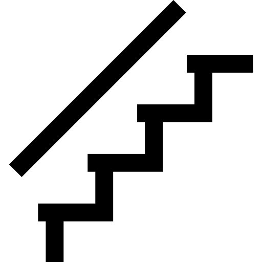 Stairs Basic Straight Lineal icon