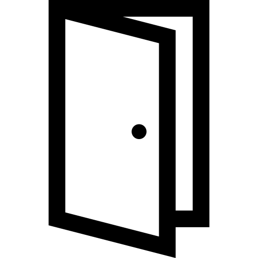 Door Basic Straight Lineal icon