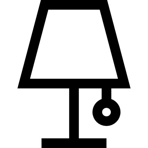 lampe Basic Straight Lineal Icône