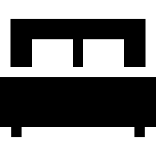 ベッド Basic Straight Filled icon