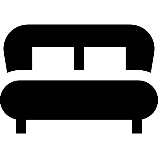 Bed Basic Straight Filled icon