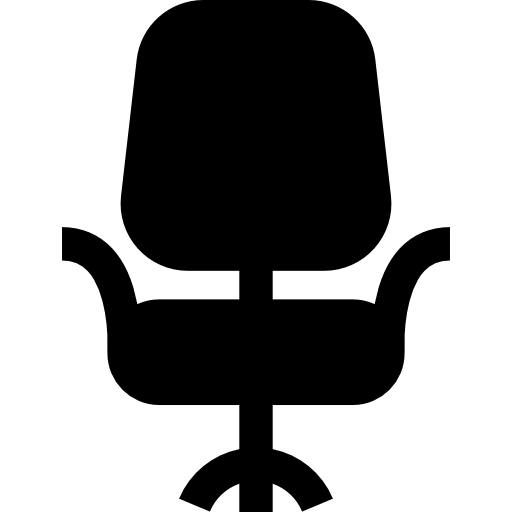 bureaustoel Basic Straight Filled icoon