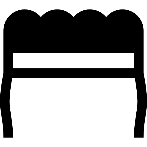 スツール Basic Straight Filled icon