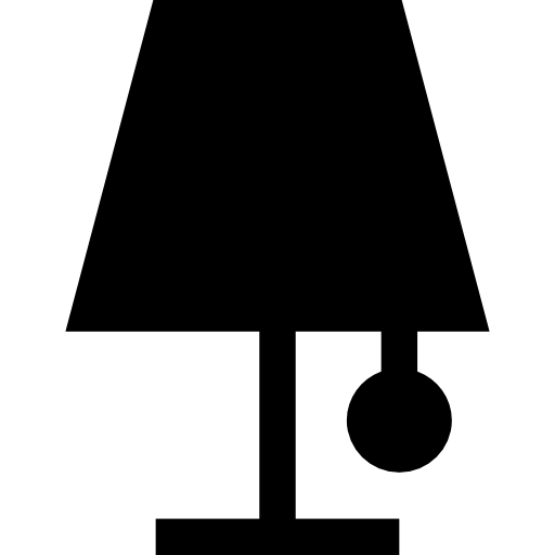 Lamp Basic Straight Filled icon