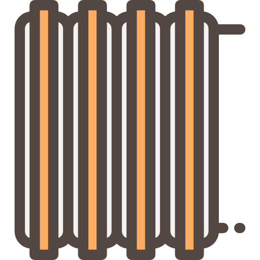 Heater Detailed Rounded Lineal color icon
