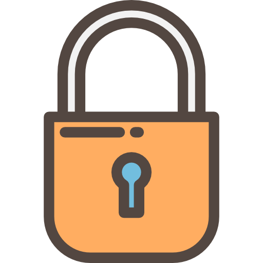 Padlock Detailed Rounded Lineal color icon