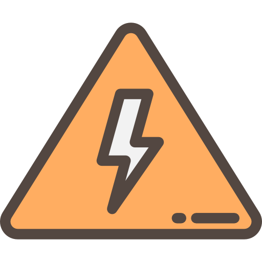 High voltage Detailed Rounded Lineal color icon