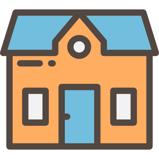 Mansion Detailed Rounded Lineal color icon