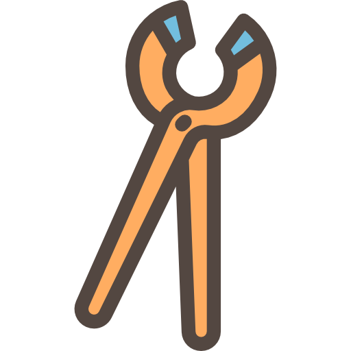 Pliers Detailed Rounded Lineal color icon