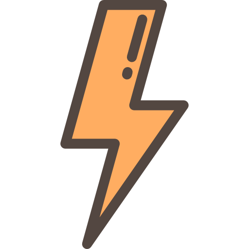 Flash Detailed Rounded Lineal color icon