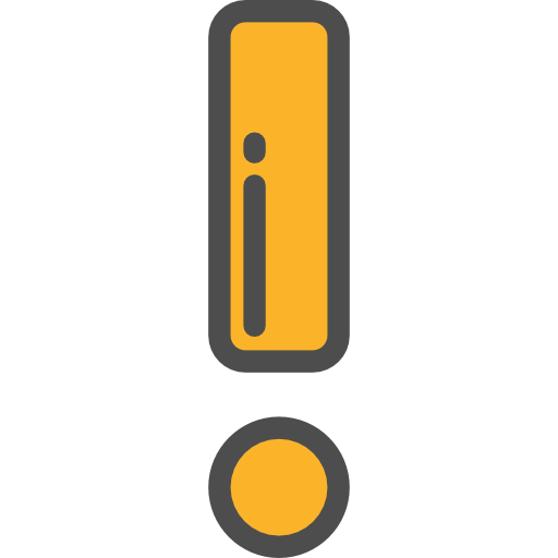 Exclamation Detailed Rounded Lineal color icon