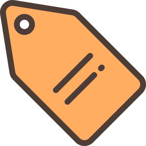 Tag Detailed Rounded Lineal color icon