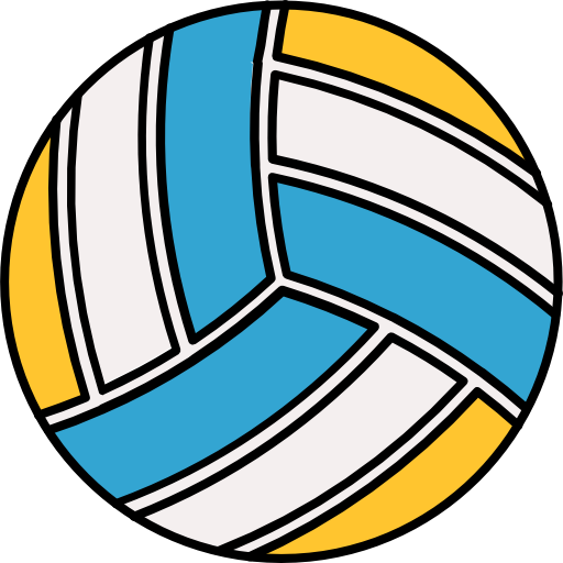 Volleyball Icons Responsive Color 128px icon